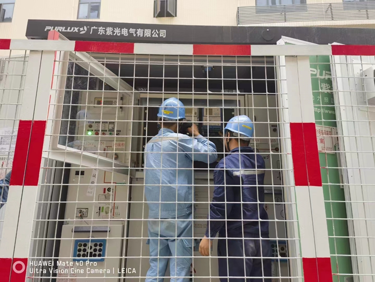 鳳崗BP小桔新能源充電站箱式變電站配電工程1